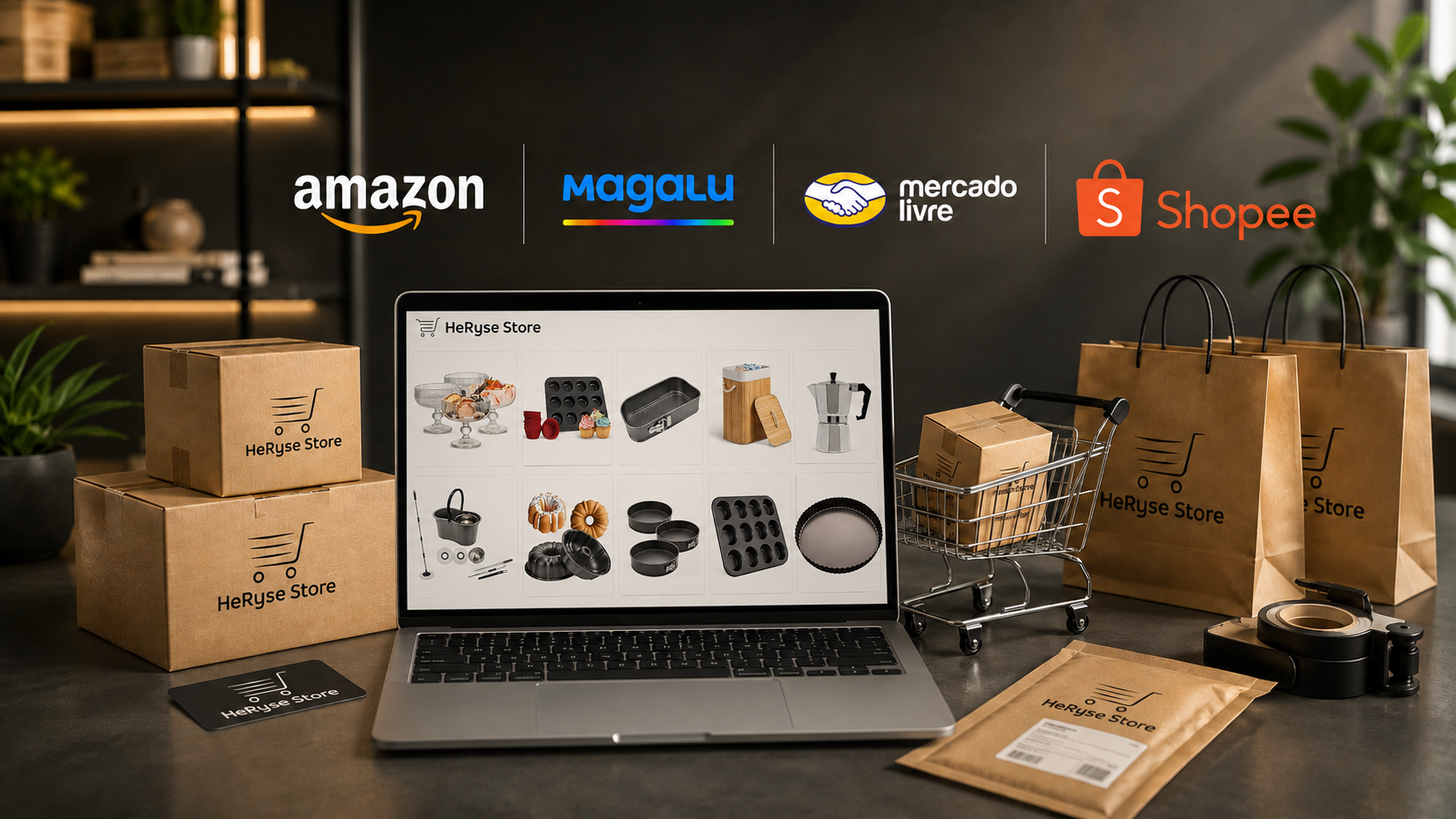 HeRyse Store — Amazon, Magalu, Mercado Livre e Shopee